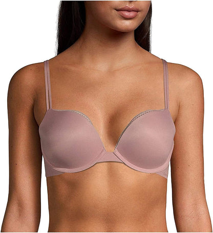 Calvin Klein Women'S Liquid Touch Push up Plunge Bra Alluring Blush / 36D