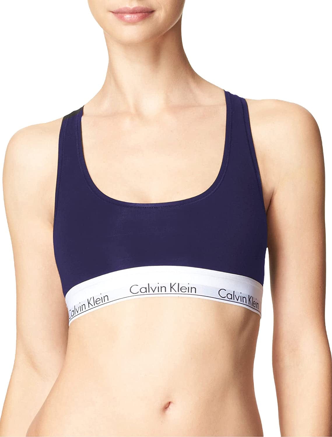 Calvin Klein Women'S Modern Cotton Bralette Coastal / Large