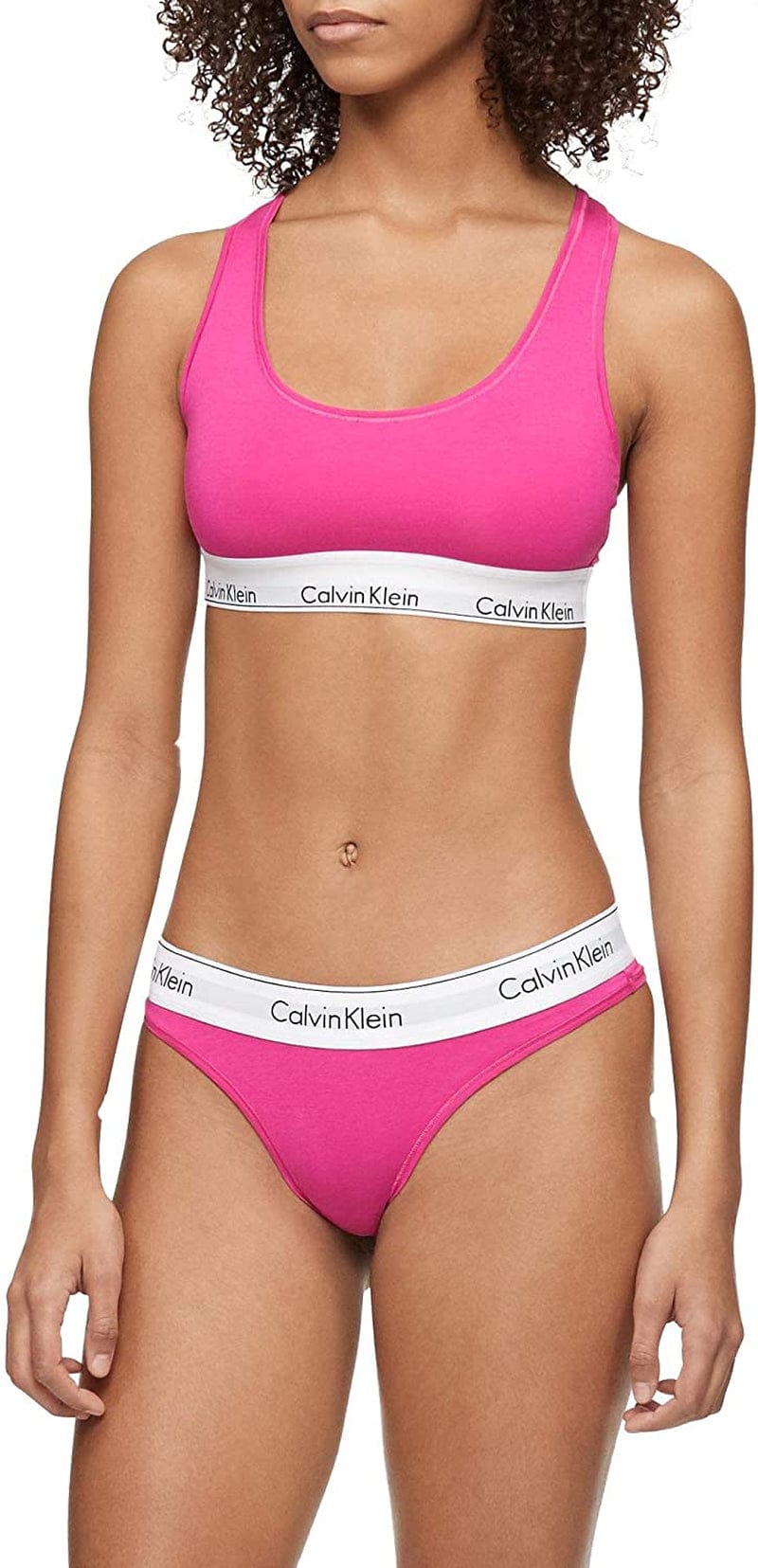 Calvin Klein Women'S Modern Cotton Bralette Party Pink / Small