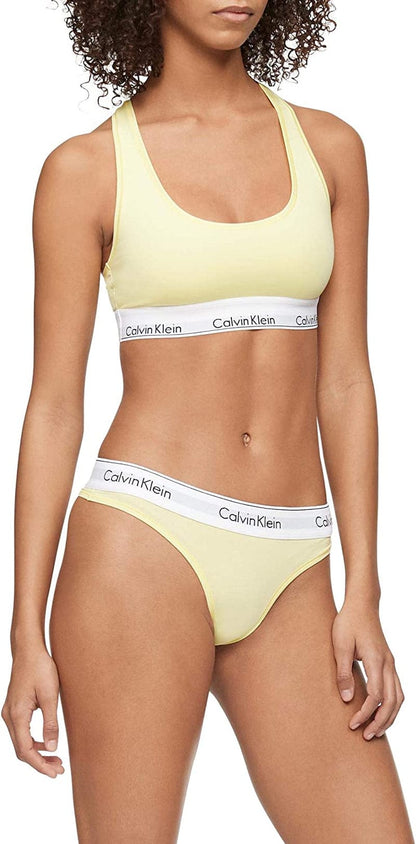 Calvin Klein Women'S Modern Cotton Bralette Pop Yellow / Medium