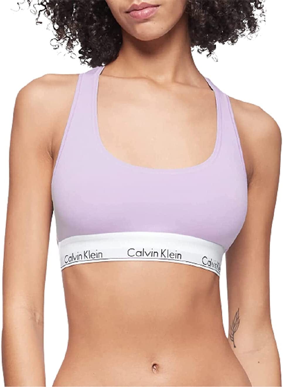 Calvin Klein Women'S Modern Cotton Bralette Vervain Lilac / Medium
