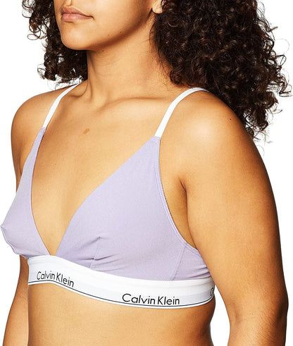 Calvin Klein Women'S Modern Cotton Triangle Bra Palma Lilac / X-Small