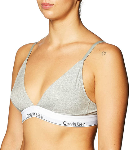 Calvin Klein Women'S Modern Cotton Triangle Bra Grey Heather / X-Small