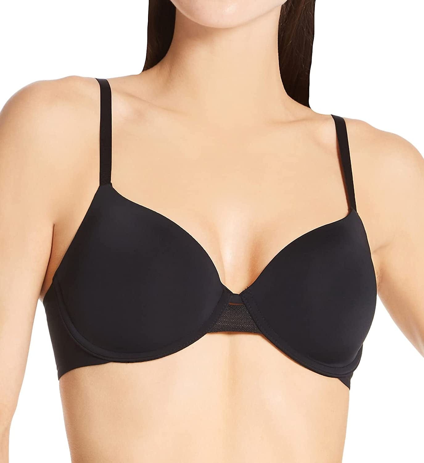 Calvin Klein Women'S Perfectly Fit Flex Lightly Lined Full Coverage T-Shirt Bra Black / 34B