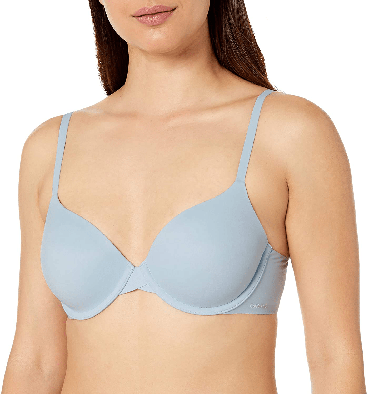 Calvin Klein Women's Perfectly Fit Lightly Lined Memory Touch T-Shirt Bra Baby Blue / 36C