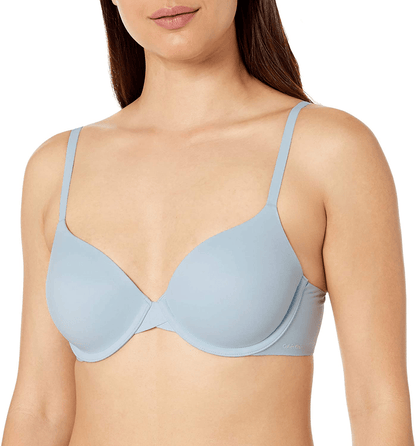 Calvin Klein Women's Perfectly Fit Lightly Lined Memory Touch T-Shirt Bra Baby Blue / 36C