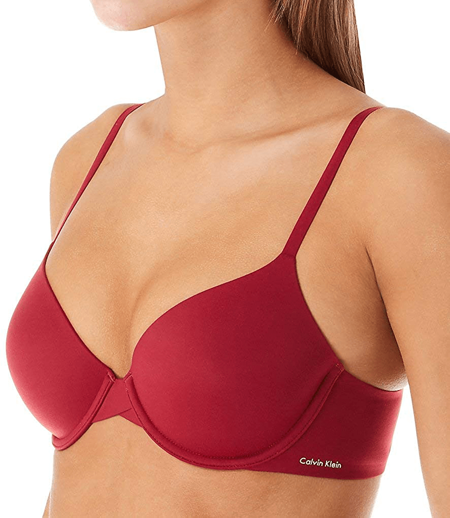 Calvin Klein Women's Perfectly Fit Lightly Lined Memory Touch T-Shirt Bra Raspberry / 34A