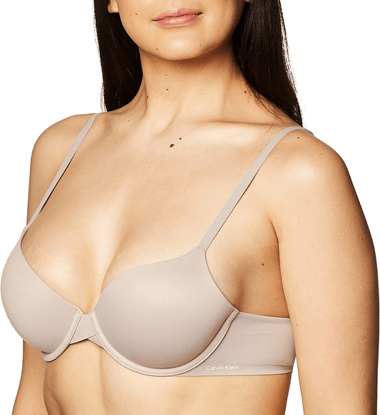 Calvin Klein Women's Perfectly Fit Lightly Lined Memory Touch T-Shirt Bra Fresh Taupe / 36C