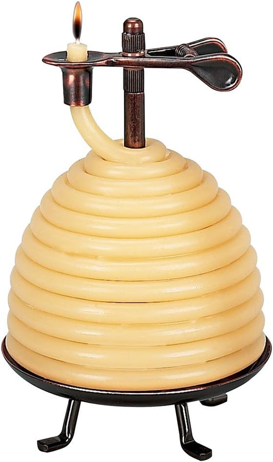 Candle by the Hour 50-Hour Beehive Candle, Eco-Friendly Natural Beeswax with Cotton Wick Candle / Beehive Candle