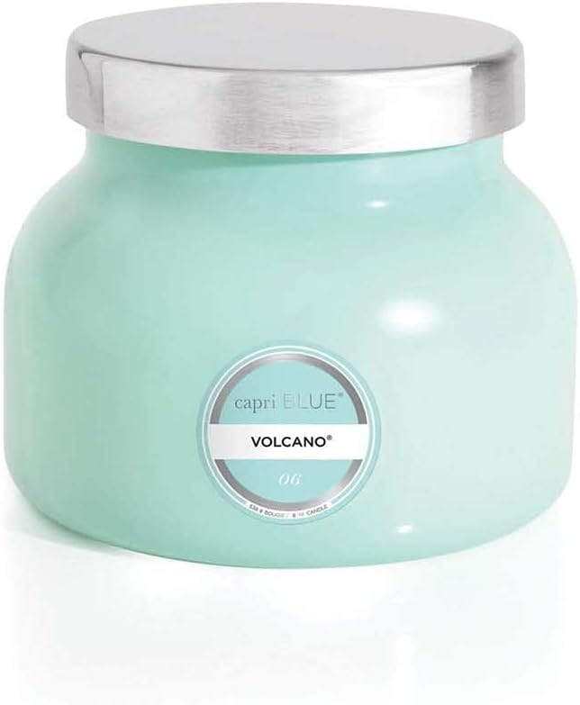 Capri Blue Volcano Candle - Aqua Signature Jar Luxury Candles Soy with Notes of Sugared Citrus & Tropical Fruits Scented for Home (19 Oz) 8 Oz