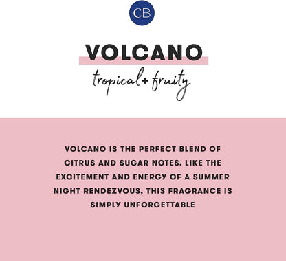 Capri Blue Volcano Candle - Aqua Signature Jar Luxury Candles Soy with Notes of Sugared Citrus & Tropical Fruits Scented for Home (19 Oz)