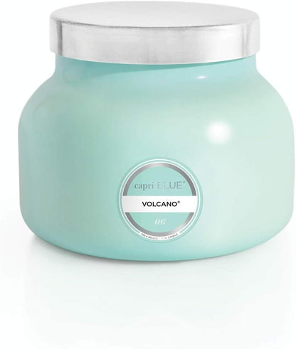 Capri Blue Volcano Candle - Aqua Signature Jar Luxury Candles Soy with Notes of Sugared Citrus & Tropical Fruits Scented for Home (19 Oz) 19 Oz