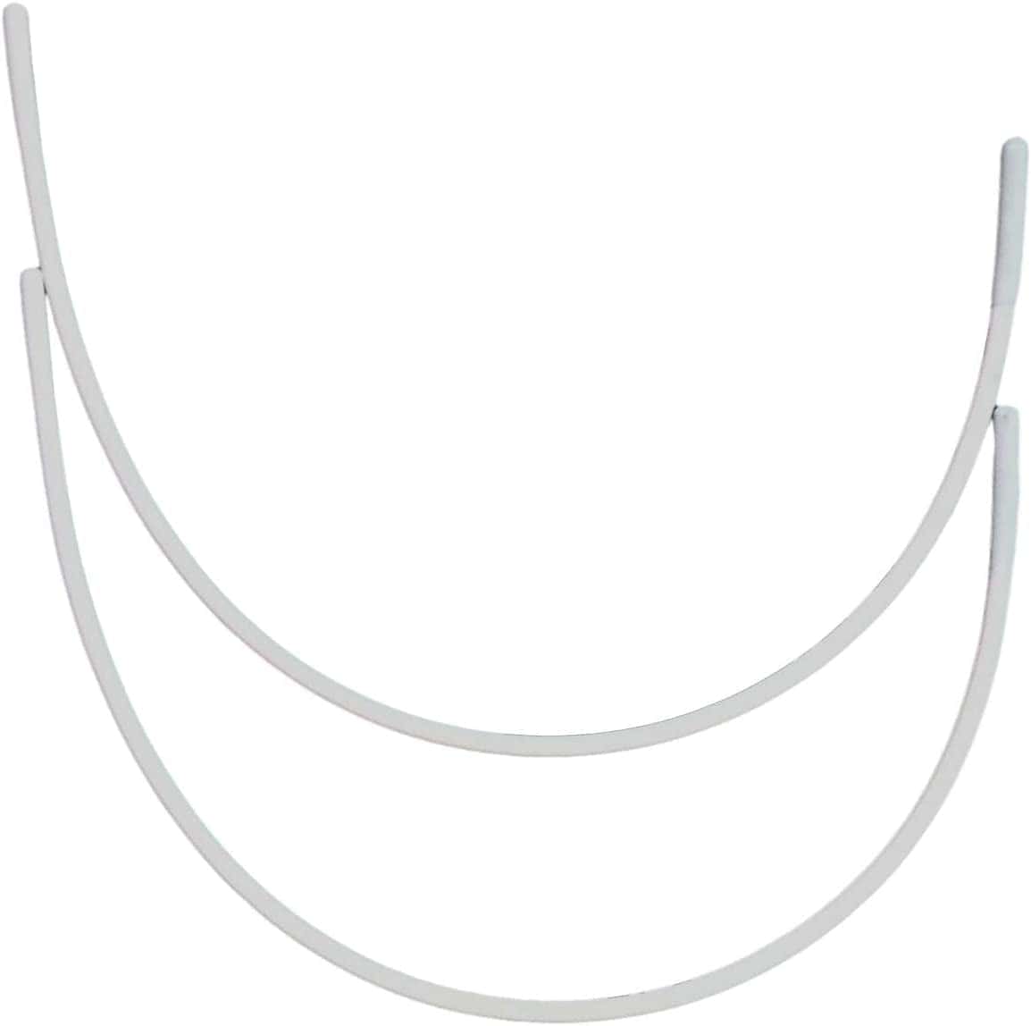 Carbon Steel Replacement Underwire Repair - Nylon Coated - Heavy Gauge Sturdy Wire for Bras - Regular Wire Size 38-1 Pair - See Pictures for Measurements and How to Order 1 Pair/2 Pieces / MUV60: Vertical Wire Size 60
