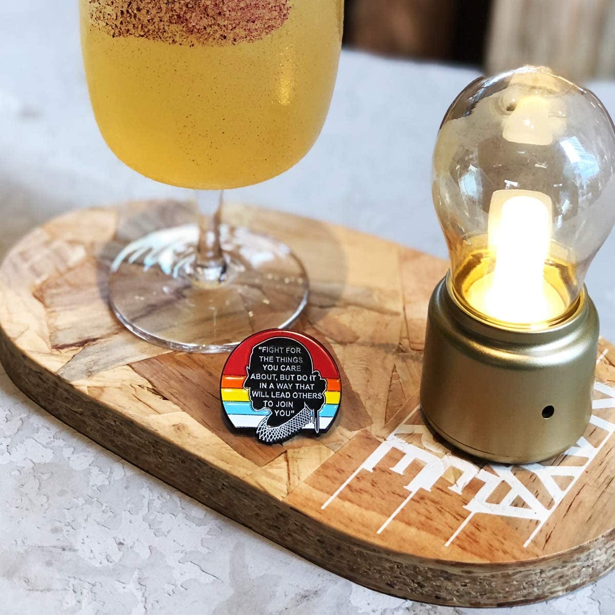 Casenn for RBG Pin Notorious I Dissent for Ruth Bader Ginsburg Soft Enamel Pins Justice Lapel Pins Brooch for Women Badges Pin Cartoon Figure Brooch for Clothing Bags Jackets Hat Accessory Decoration