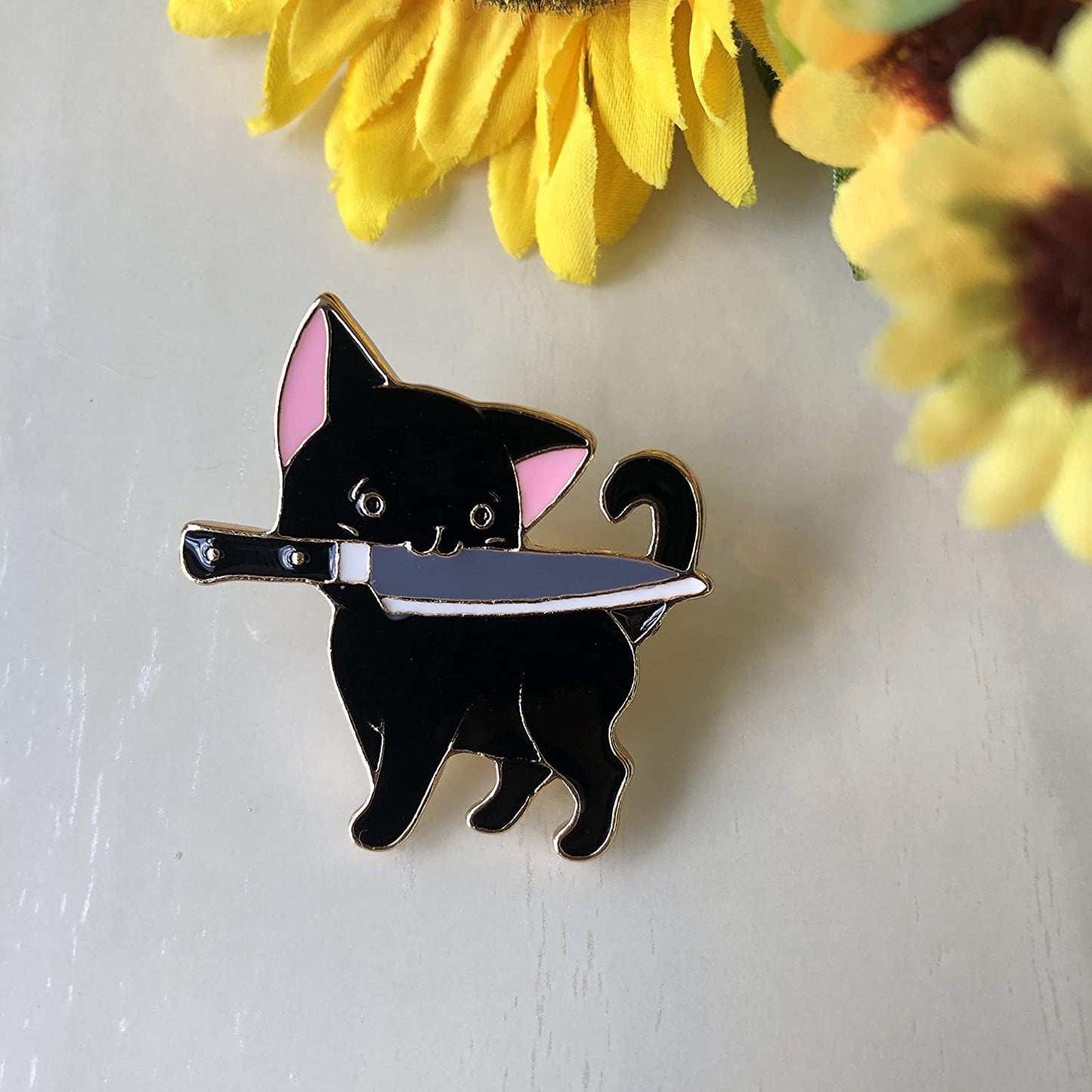 Cat Enamel Lapel Pin, Cat Enamel Pins, Funny and Cute Cat Pins for Clothes, Backpack, Hat, Handbag and Gift