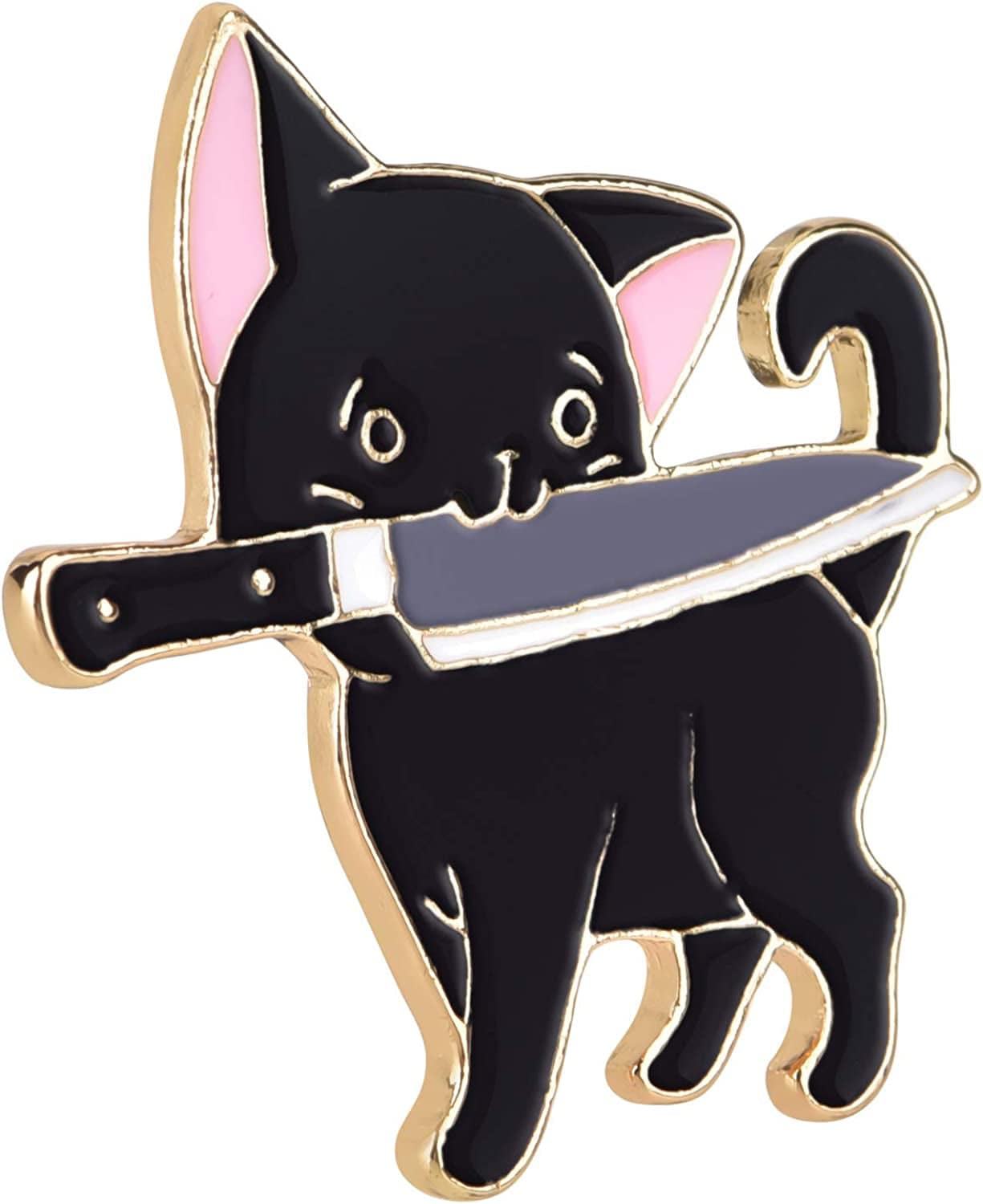 Cat Enamel Lapel Pin, Cat Enamel Pins, Funny and Cute Cat Pins for Clothes, Backpack, Hat, Handbag and Gift