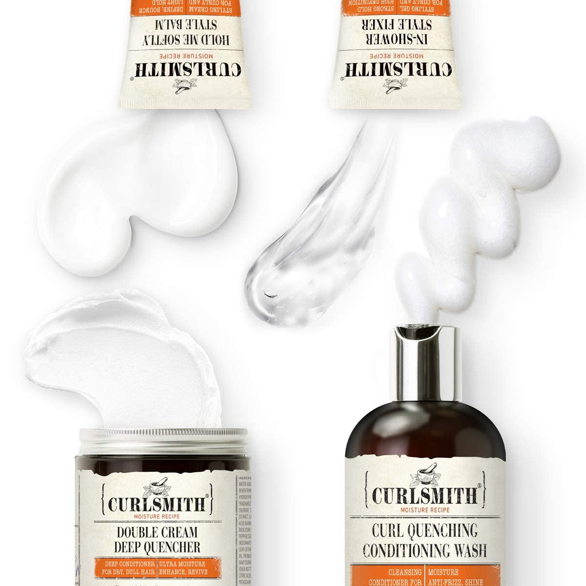 Curlsmith - Transition Kit - Vegan Haircare Kit for Dry, Wavy, Curly or Coily Hair (1 X 12Oz, 1 X 8Oz, 2 X 2Oz) Health & Beauty > Personal Care > Hair Care CURLSMITH   