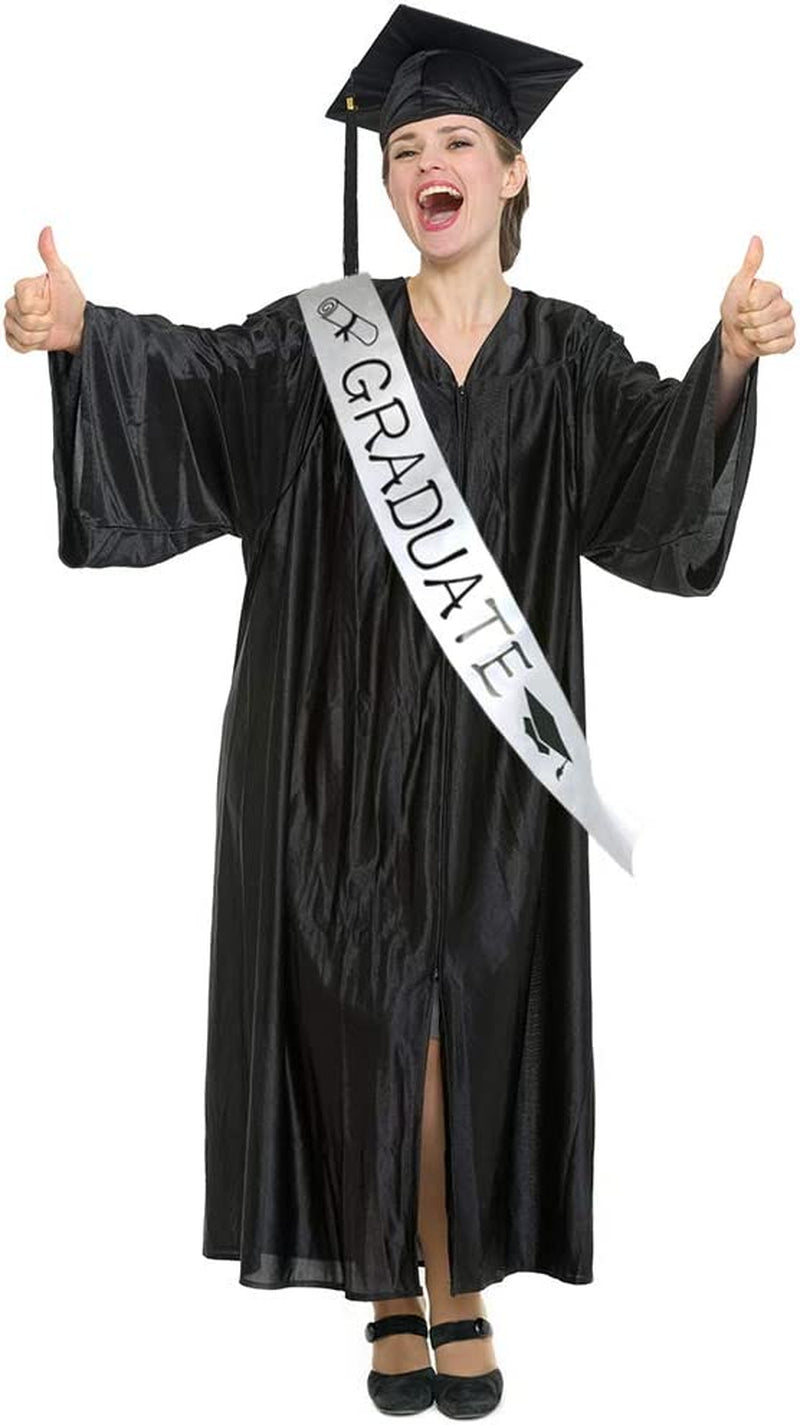 FEPITO 1Pcs Graduation Princess Grad Tiara and 1Pcs Graduated Sash for Grad Party Gift Idea Graduation Party Decorations Apparel & Accessories > Clothing Accessories > Sashes FEPITO   