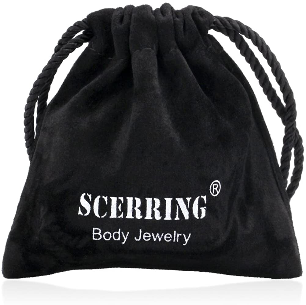 SCERRING 18PCS 16G Stainless Steel Clear Cubic Zirconia Labret Monroe Lip Tragus Cartilage Helix Earring Ring Body Piercing Jewelry 6Mm 8Mm 10Mm Apparel & Accessories > Jewelry > Body Jewelry SCERRING   