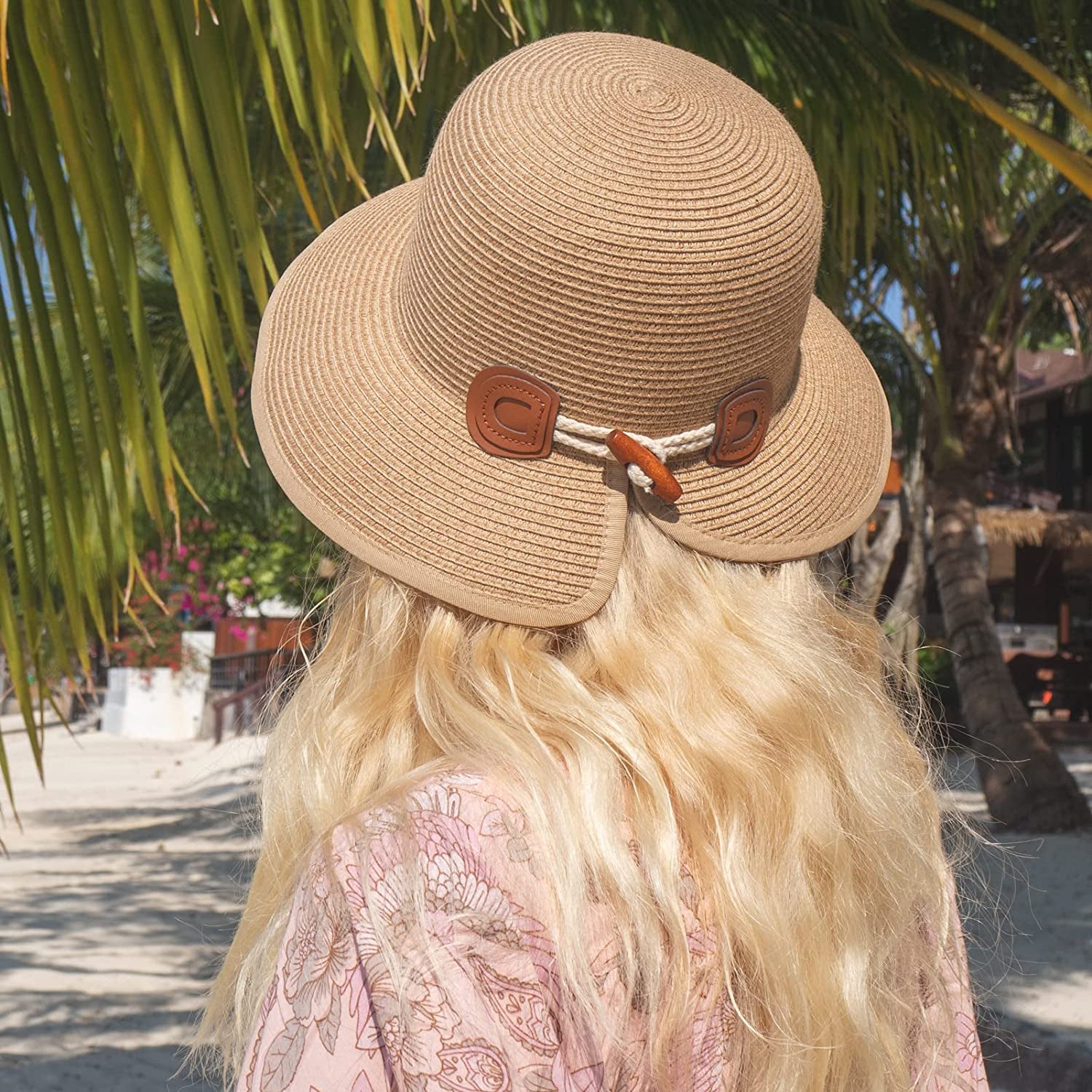 Comhats Straw Sun Hats for Women Summer Bucket UV Sun Protection Packable Foldable Fishing Gardening Hiking Travel Apparel & Accessories > Clothing Accessories > Hats Comhats   