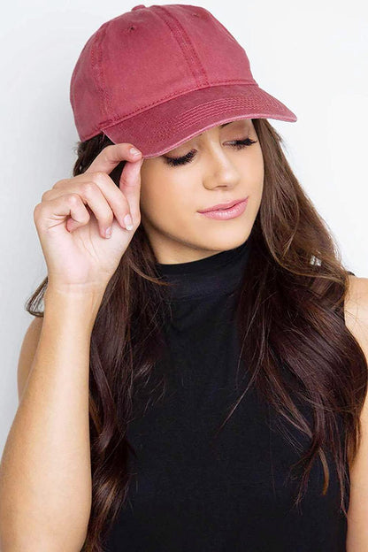 Eohak Ponytail Baseball Hat Distressed Retro Washed Womens Twill Apparel & Accessories > Clothing Accessories > Hats Eohak   