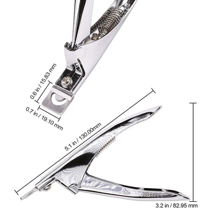 PANA USA Professional Stainless Steel Acrylic Nail Tips Clipper Cutter - False Nails/Fake Nails/Artificial Nails Trimmers for Nail Manicure Pedicure, Clip Tool for Home Nail Art DIY (Silver) Health & Beauty > Personal Care > Cosmetics > Cosmetic Tools > Nail Tools Pana   