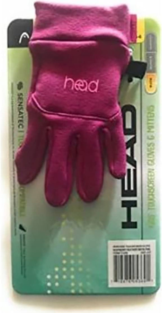 HEAD Kids’ Touchscreen Gloves - Black Apparel & Accessories > Clothing Accessories > Gloves & Mittens HEAD Raspberry Small 
