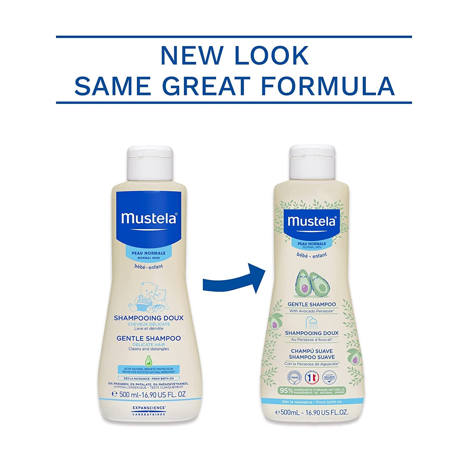 Mustela Baby Gentle Shampoo with Natural Avocado - Hair Care for Kids of All Ages & Hair Types - Tear-Free & Biodegradable Formula - Various Sizes - 1 or 2-Pack Health & Beauty > Personal Care > Hair Care Mustela   