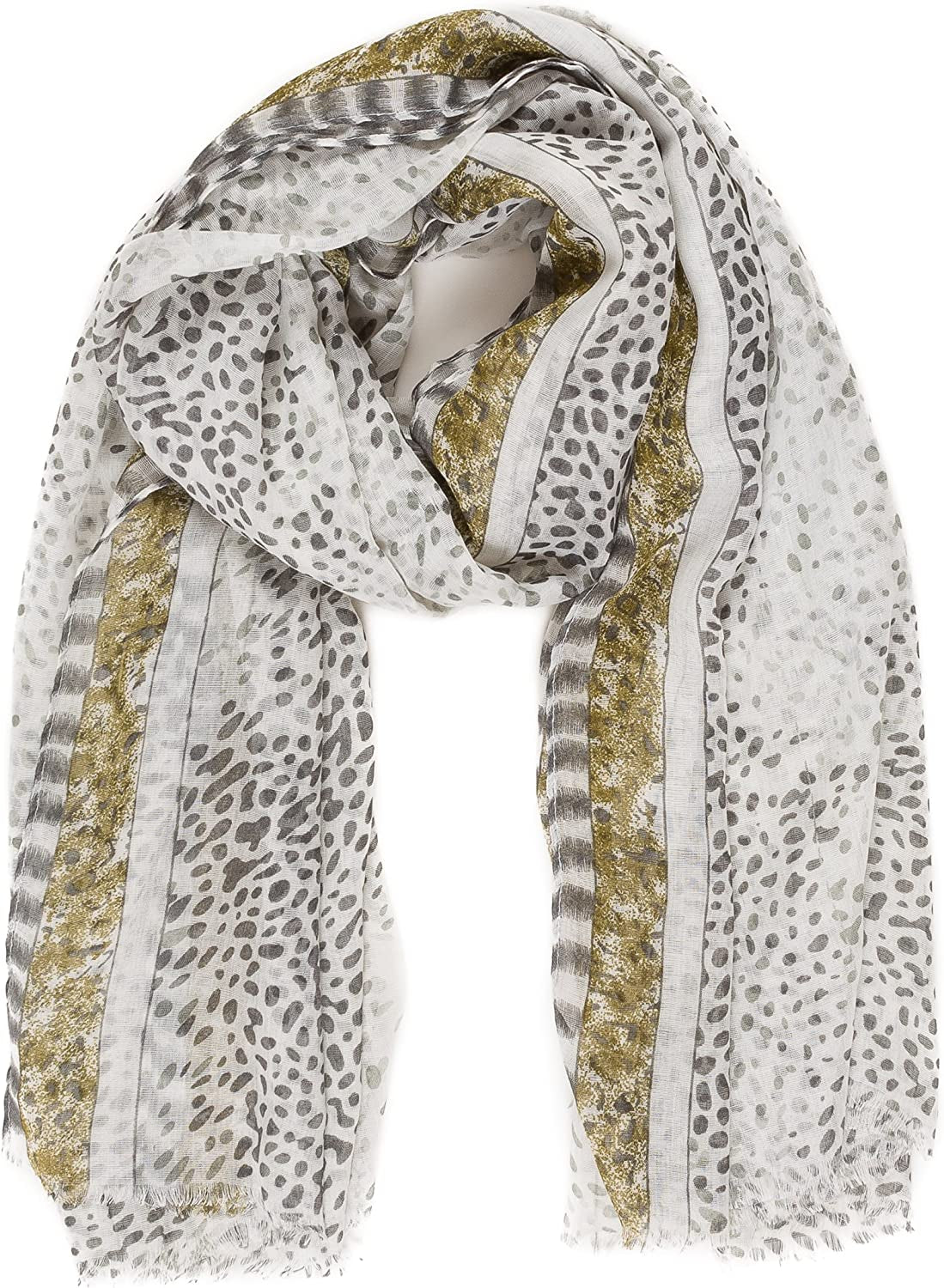Scarf for Women Lightweight Geometric Fashion Spring Fall Winter Scarves Shawl Wraps Apparel & Accessories > Clothing Accessories > Scarves & Shawls MELIFLUOS DESIGNED IN SPAIN Madrid Collection 7 - Leopard  