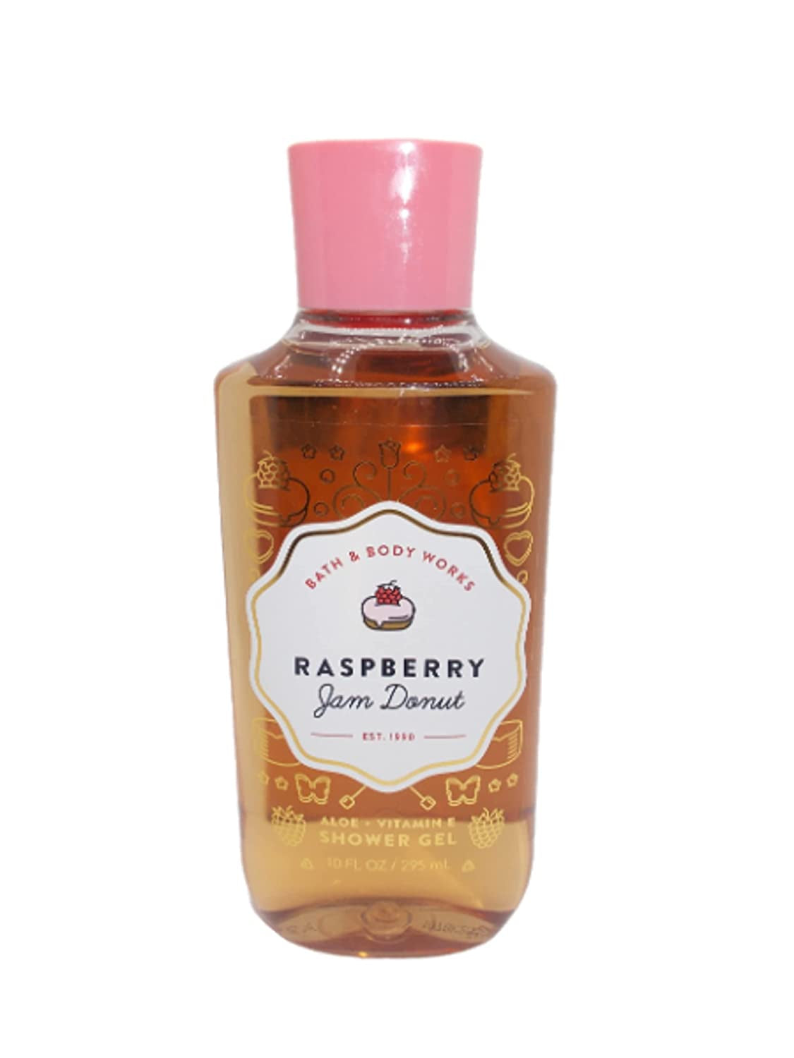 Bath & Body Works Raspberry Jam Donut Shower Gel 10 Ounce Body Wash Health & Beauty > Personal Care > Cosmetics > Bath & Body Bath & Body Works   