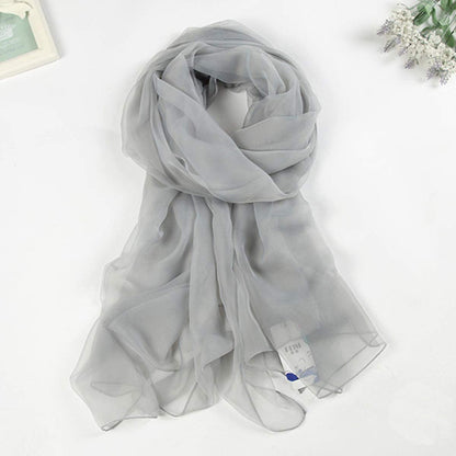 K-Elewon Solid Color Silk Scarf Fashion Scarves Wrap Long Lightweight Shawls for Women Apparel & Accessories > Clothing Accessories > Scarves & Shawls K-Elewon   