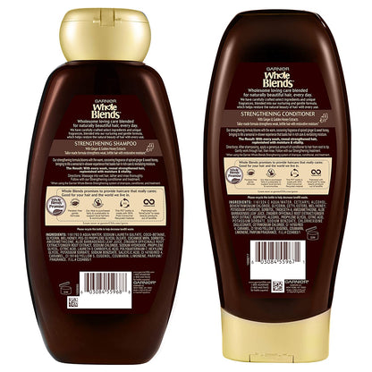 Garnier Hair Care Whole Blends Ginger Recovery Strengthening Shampoo and Conditioner with Ginger and Golden Honey Extracts, for Weak, Brittle Hair, Paraben Free 44 Fl Oz Health & Beauty > Personal Care > Hair Care Garnier   
