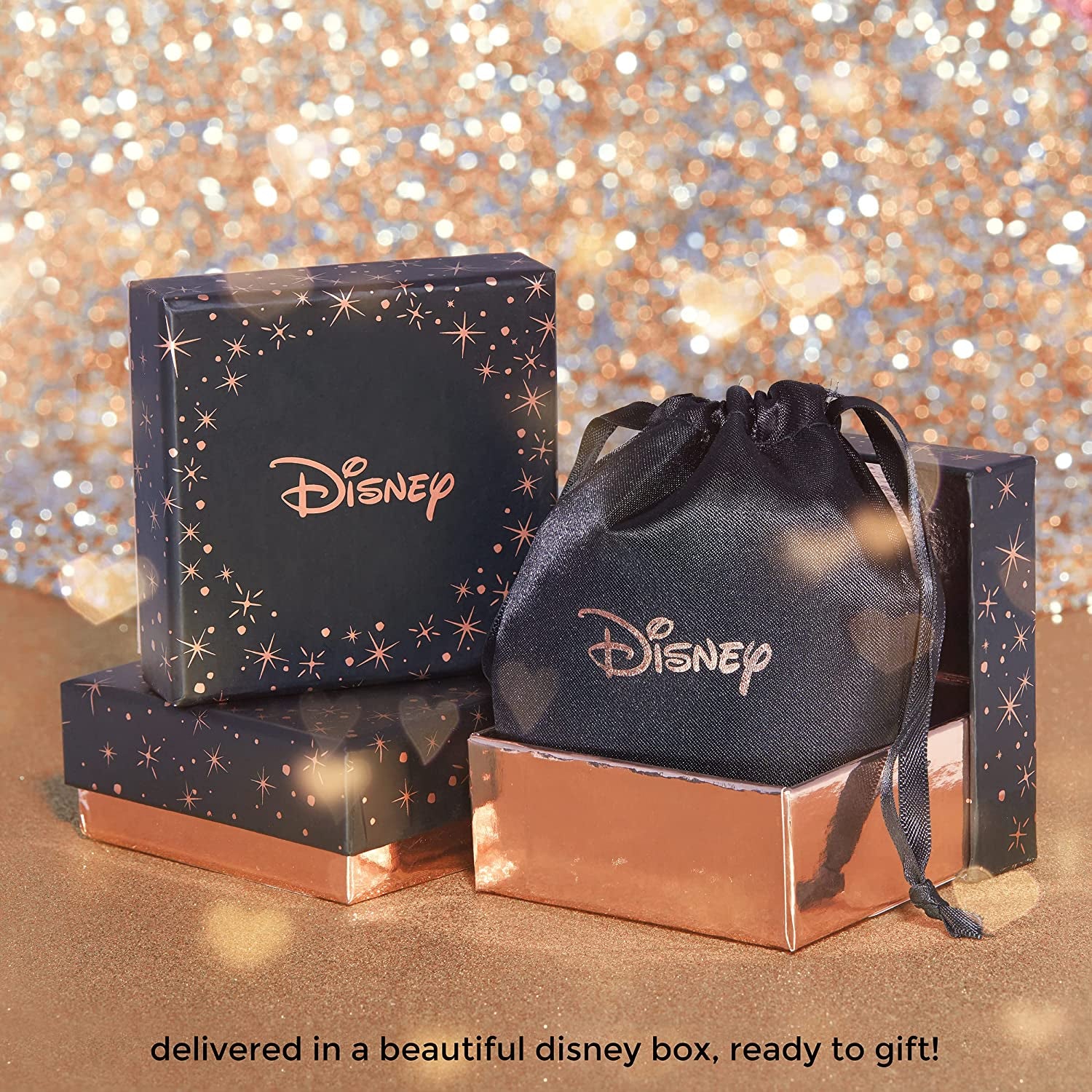 Disney Minnie Mouse Stud Earrings, Two Tone Minnie Silhouette, Sterling Silver Apparel & Accessories > Jewelry > Earrings Disney   
