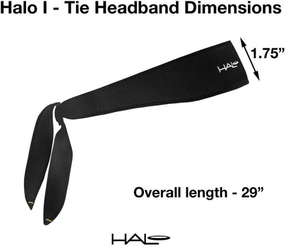 Halo Headband Halo I- Custom Fit- Tie Sweatband Pullover for Men and Women, No Slip with Moisture Wicking Dryline Fabric Apparel & Accessories > Clothing Accessories > Bandanas & Headties Halo Headband   