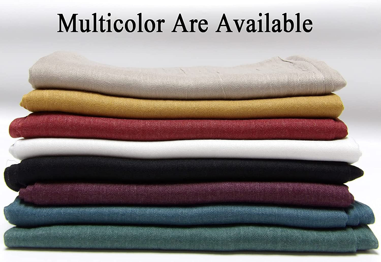 Women Summer Scarfs Lightweight Large Long Gauze Shawl Linen Beach Wrap Plain 75”×43” Apparel & Accessories > Clothing Accessories > Scarves & Shawls Gragengs   