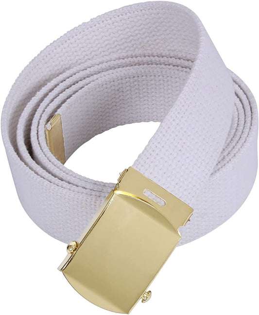 Authentic Military Web Belt White and Gold 44 Inch Apparel & Accessories > Clothing Accessories > Belts Rothco   