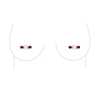 Non-Piercing Nipple Ring Magnetic Barbell Stud Fake Body Jewelry for Women (B - Black (Regular)) Apparel & Accessories > Jewelry > Body Jewelry All Body Art 2 - Regular (Red)  
