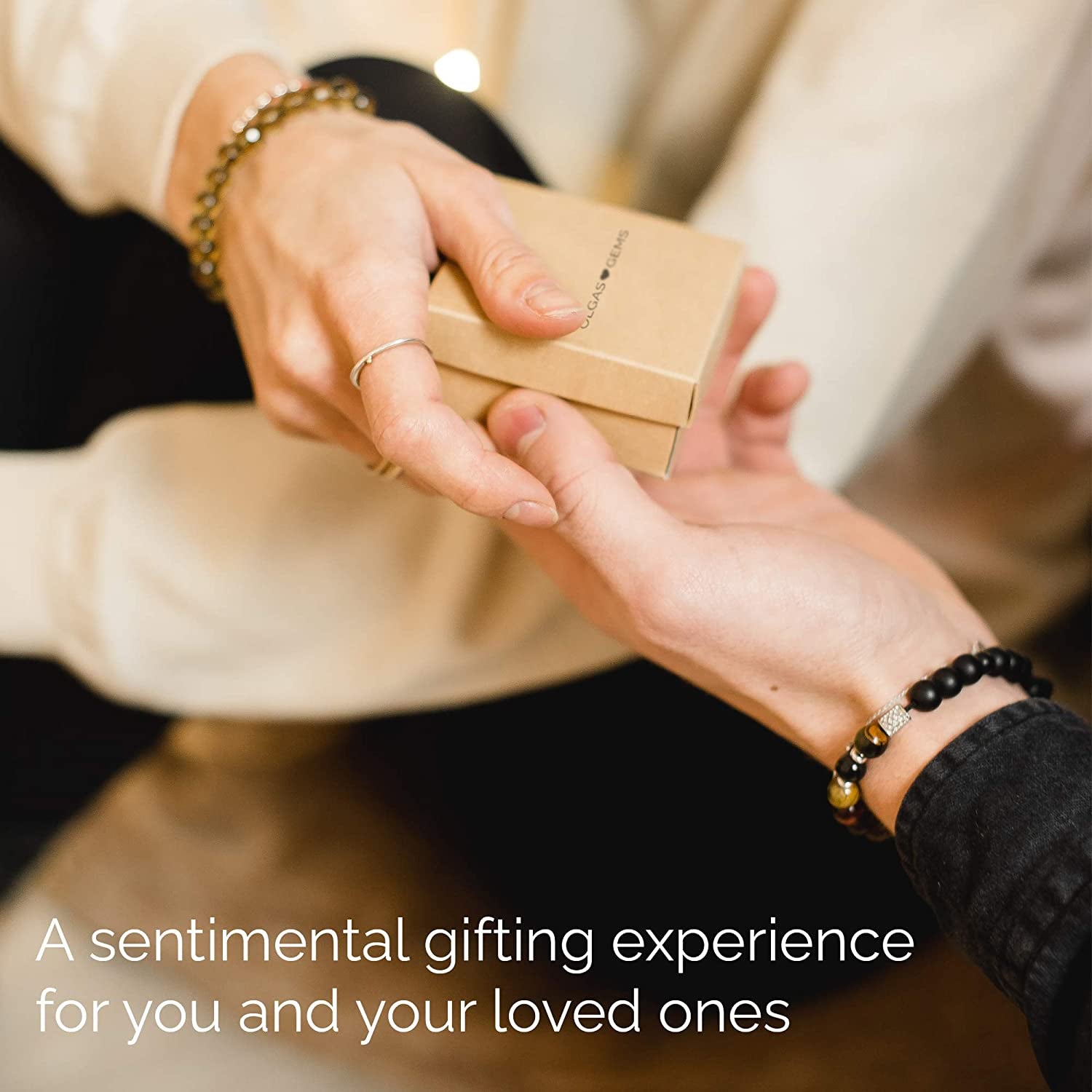 OLGAS GEMS 65Th Birthday Milestone Bracelet & Meaningful Message Card for Women - Beautiful and Sentimental Birthday Gifts for 65 Year Old Woman Made with Natural Lapis Lazuli Stones Apparel & Accessories > Jewelry > Bracelets OLGAS GEMS   