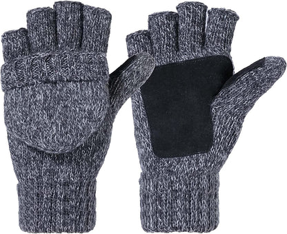 Metog Suede Thinsulate Thermal Insulation Mittens Apparel & Accessories > Clothing Accessories > Gloves & Mittens Metog Brown Tweed Small 