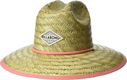 Billabong Women'S Classic Straw Tipton Sun Hat Apparel & Accessories > Clothing Accessories > Hats Billabong Pink Sunset One Size 