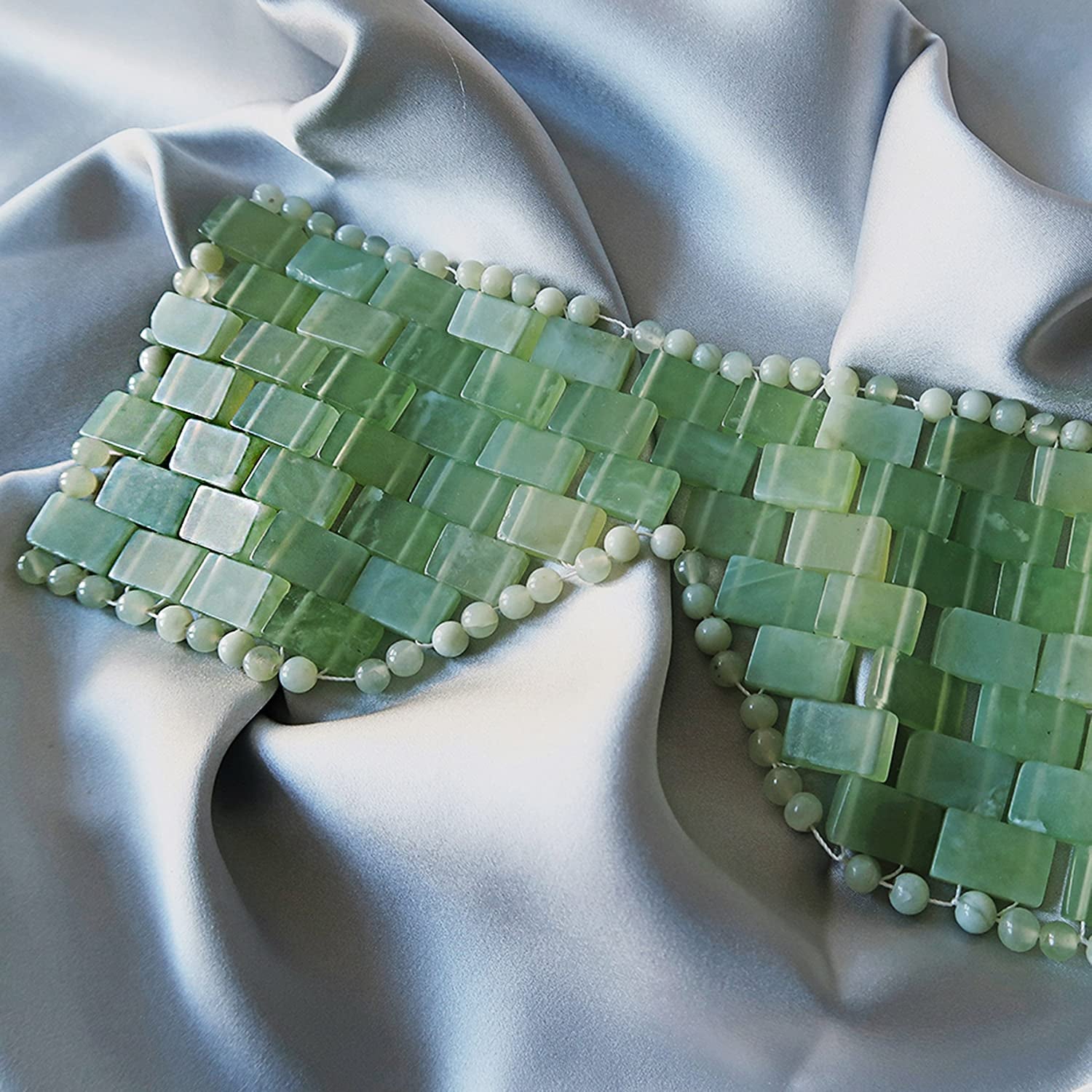 Gingerchi Natural 100% Jade Stones Anti-Aging Facial Sleeping Eye Mask Hot or Cold Therapy Blindfold for Puffy Eyes, Dark Circles Headache, Migraine Relief and Soothe Eye Fatigue Beauty Skincare Massage Tool Remove Wrinkles Health & Beauty > Personal Care > Cosmetics > Cosmetic Tools > Skin Care Tools Ginger Chi   