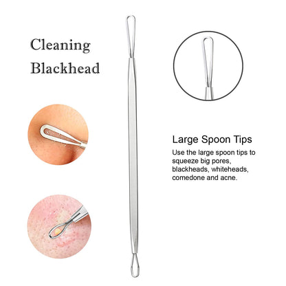 Hotlife Blackhead Removal Tool Pimple Extractor Kit, Professional Stainless Steel Titanium Lancet Needle, Curved Tweezer, Comedone Extractor Splinter Cysts Zit Popper Acne Remover, 5 Pack Health & Beauty > Personal Care > Cosmetics > Cosmetic Tools > Skin Care Tools HOTLIFE   