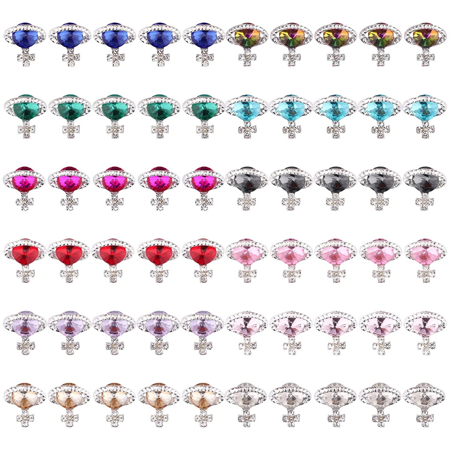 Kalolary Letter Dangle Nail Charm, 3D Piercing Alphabet Rhinestone Alloy Jewelry Hoops with Nail Piercing Tool Hand Drill for Birthday Nail Art Decoration Health & Beauty > Personal Care > Cosmetics > Cosmetic Tools > Nail Tools Kalolary 12 color  