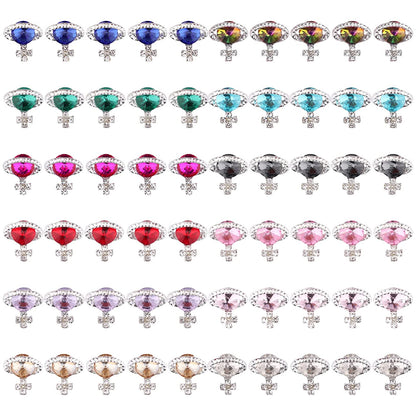 Kalolary Letter Dangle Nail Charm, 3D Piercing Alphabet Rhinestone Alloy Jewelry Hoops with Nail Piercing Tool Hand Drill for Birthday Nail Art Decoration Health & Beauty > Personal Care > Cosmetics > Cosmetic Tools > Nail Tools Kalolary 12 color  