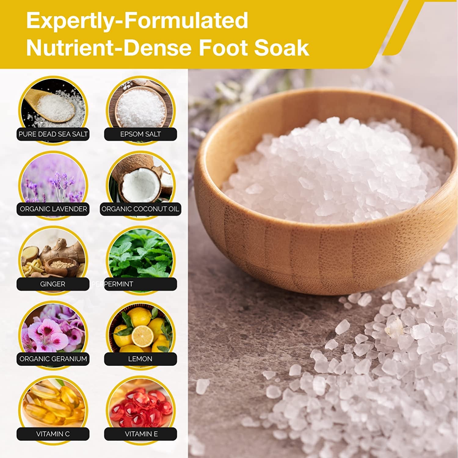 Citrus Detox Foot Soak with Epsom Salt - for Foot Callus, Immune Boost, Damaged Toenail, Athletes Foot, Pedicure and Soothes Tired Aching Feet - Made in USA Health & Beauty > Personal Care > Foot Care DAILY REMEDY   