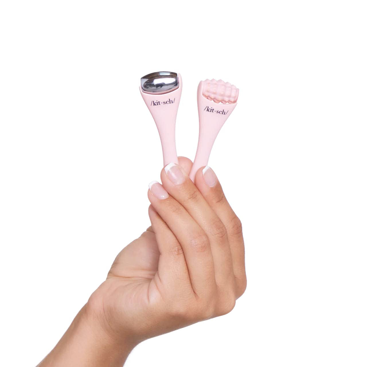 Kitsch Mini Eye & Face Rollers, Face Massager, Face Roller Skin Care, Facial Beauty Tool, Ice Roller, Gua Sha Roller, Skincare Facial Roller, 2Pc Set (Blush) Health & Beauty > Personal Care > Cosmetics > Cosmetic Tools > Skin Care Tools Kitsch   