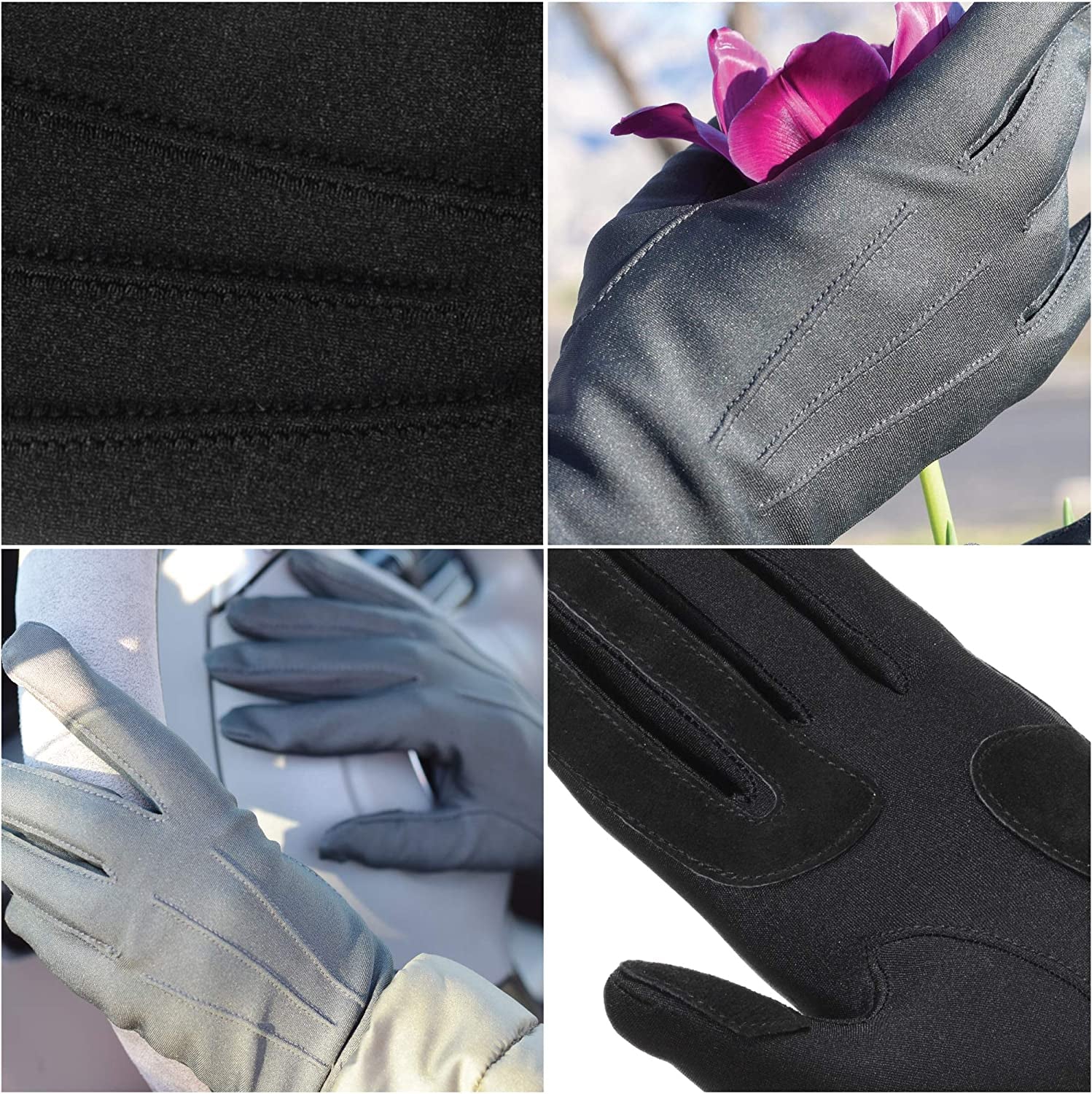 Isotoner Women'S Spandex Cold Weather Stretch Gloves with Warm Fleece Lining Apparel & Accessories > Clothing Accessories > Gloves & Mittens Isotoner   