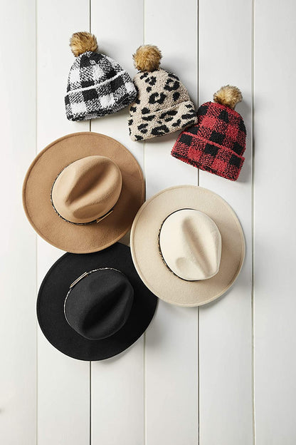 Mud Pie Women'S Leopard Band Fedora Apparel & Accessories > Clothing Accessories > Hats Mud Pie   