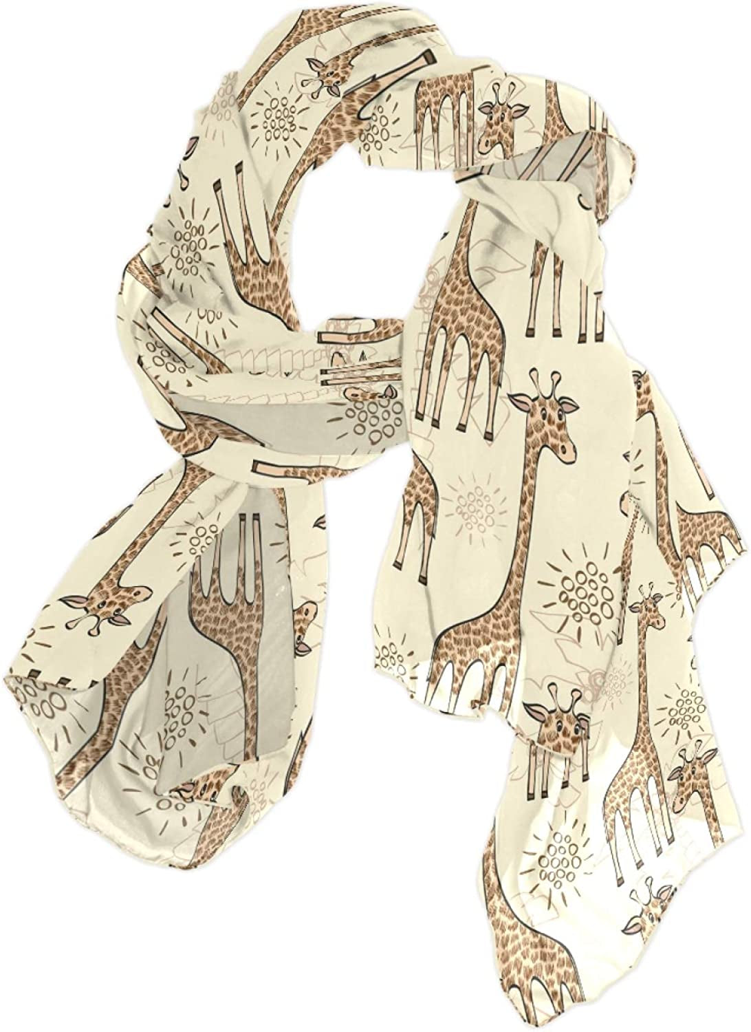 Women Long Silk Scarf, Satin Shawl Chiffon Large Stole Headscarf Sunscreen Wrap Apparel & Accessories > Clothing Accessories > Scarves & Shawls Oyihfvs Multi 14  