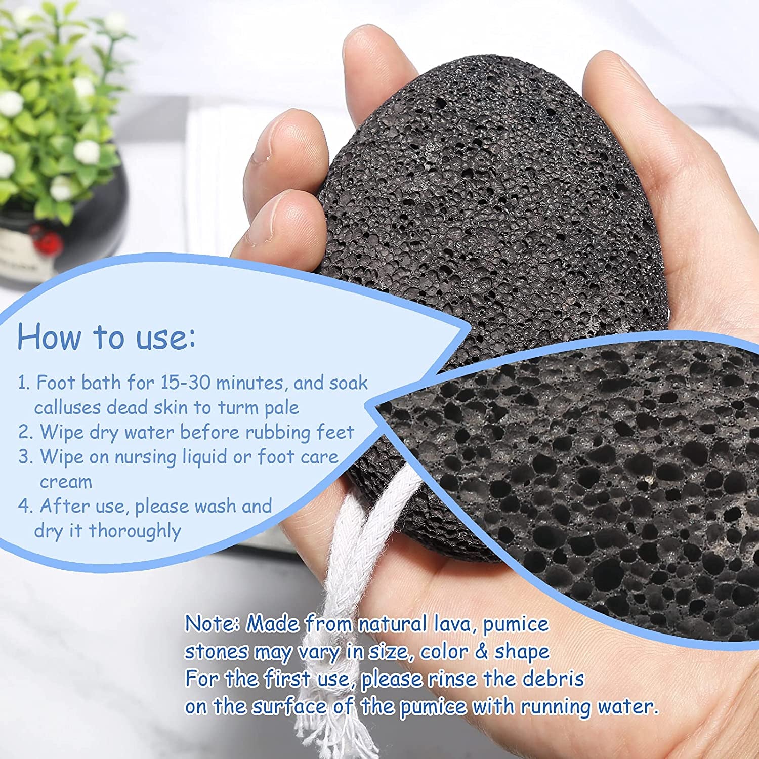SUTINE Pumice Stone & Foot File Callus Remover Foot Scrubber Set, Stainless Steel Pedicure Rasp for Exfoliation Hard Dead Skin Remover and Daily Feet Care Health & Beauty > Personal Care > Foot Care SUTINE   